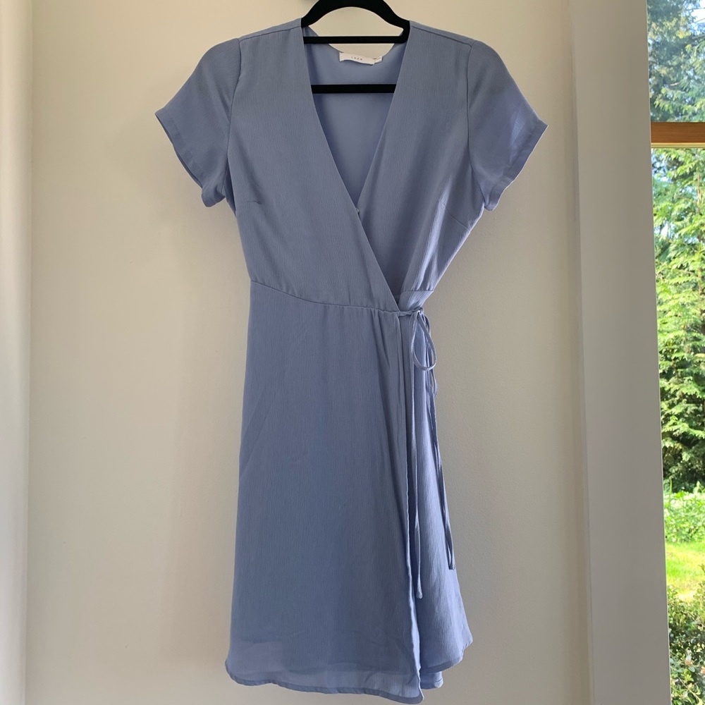 LUSH Periwinkle Wrap Dress